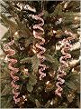 Set Of 18 Red & Clear Spiral Icicle 10