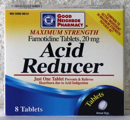 GNP Maximum Strength Acid Reducer (Famotidine Tablets, 20mg, 8 Tablets)