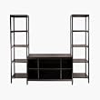 Winsome 92319 - Hailey 3 Piece Media Center - Modular - Espresso Solid - Composite Wood