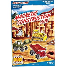 Create-A-Scene Magnetic Playset: Construction Site