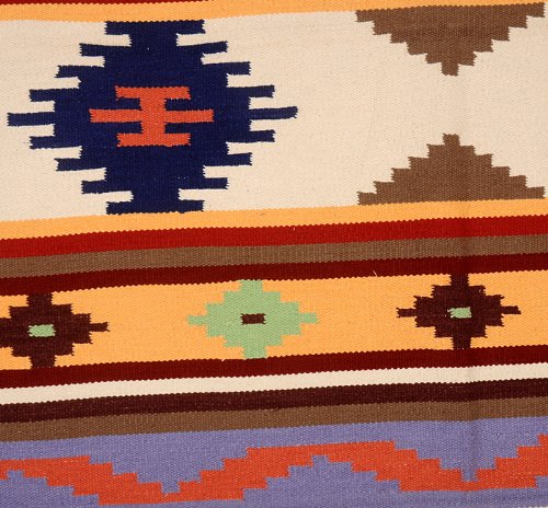 Imagen 4 de Indian Traditional Area Rug-Designer Handmade Weave Cotton Yoga Mat-Modern Carpet Size 80 X 50 Inches