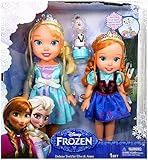Disney Frozen Deluxe Toddler Elsa and Anna Dolls
