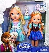 Hot Sale Disney Frozen Deluxe Toddler Elsa and Anna Dolls