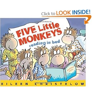 Five Little Monkeys Reading in Bed