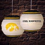 Iowa Hawkeyes 18 Inch Rice Paper Lamp NCAA College Athletics Fan Shop Sports Team Merchandise