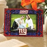 New York Giants Art Glass Horizontal Frame