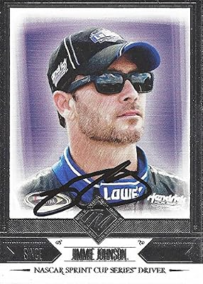 AUTOGRAPHED Jimmie Johnson 2014 Press Pass Total Memorabilia (#48 Lowes Racing Team) Signed Collectible NASCAR Trading Card with COA