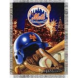 New York Mets MLB Woven Tapestry Throw (Home Field Advantage) (48"x60")