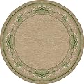 Sand Castles Rug- Peridot/ Sandstone(7'7" Round)
