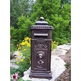 Oakland Living 5220-AB Kensington Mail Box Mailbox, Antique