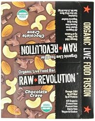 Raw Revolution Organic Live Food Bars, Chocolate Crave, 1.8-Ounce Bars (Pack of 12)