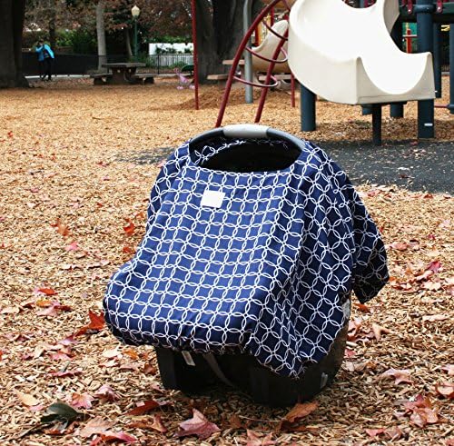 Multi-use 4-in-1 Baby Car Seat Cover, Nursing Cover, Shopping Cart Cover, High Chair Cover by Loved Littles