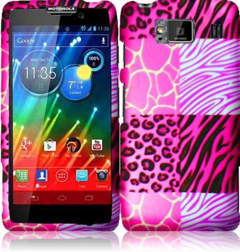 For Motorola Droid Razr Maxx HD XT926M Hard Design Cover Case Pink Exotic Skins Accessory