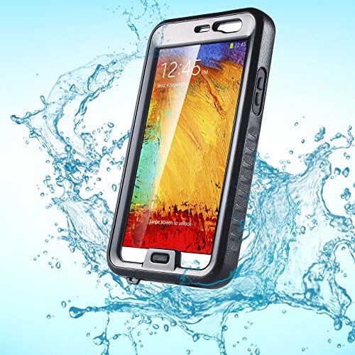 Note 3 Case, Galaxy Note 3 Waterproof Case - ULAK Galaxy Note 3 Dustproof Shockproof Hard Armor Protective Cover Case Case for Samsung Galaxy Note 3 Note iii N9000 (Black)