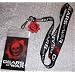 GEARS OF WAR Crimson Omen w/Charm Logo Keychain LANYARD