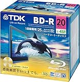 TDK Blu-ray BD-R Disk | Gold Disk | 25GB 4x Speed 20 Pack (Japanese Import)