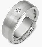 Platinum 1 Diamond Comfort Fit Wedding Band Ring