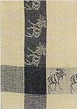 100% Cotton Waffle Weave Evergreen Moose Dishtowel 18" X 28" Set / 6