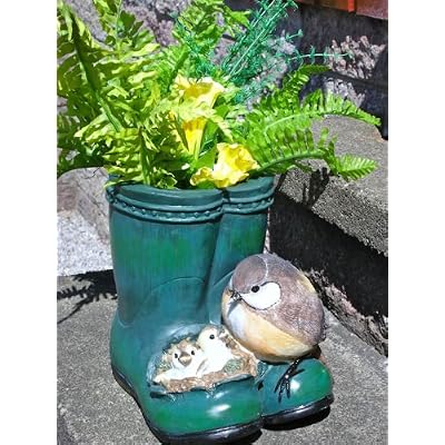 Snail welly boot planter