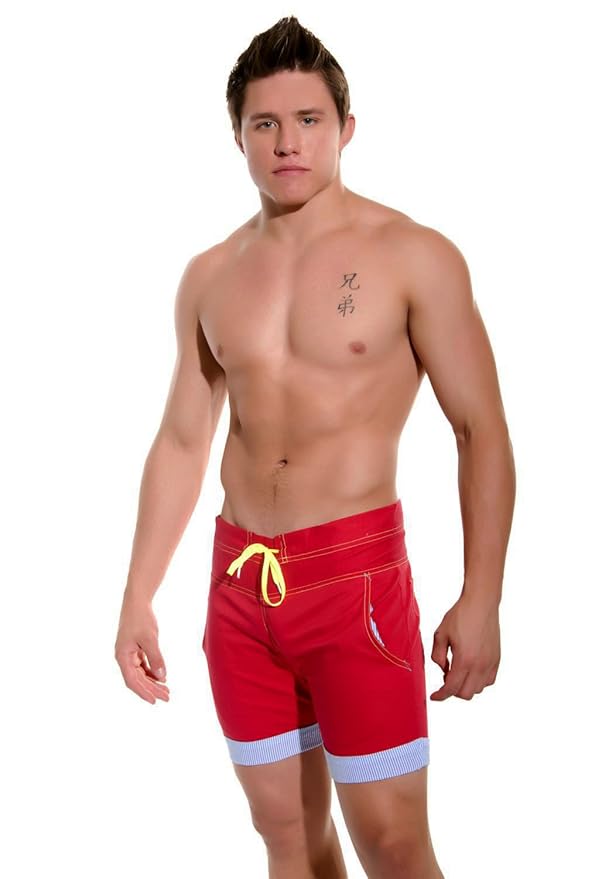 Amazon.com: Playa Beach Shorts, Red, Large: Clothing