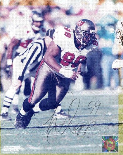 Warren Sapp Autographed/Hand Signed Tampa Bay Buccaneers Football 8x10 Photo