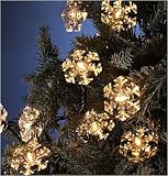 Review Kurt Adler  / Set Of 35 Clear Double Layer Snowflake Christmas Lights