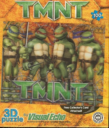  Visual Echo 3D Puzzle Teenage Mutant Ninja Turtles TMNT Lenticular Puzzle 100 piece