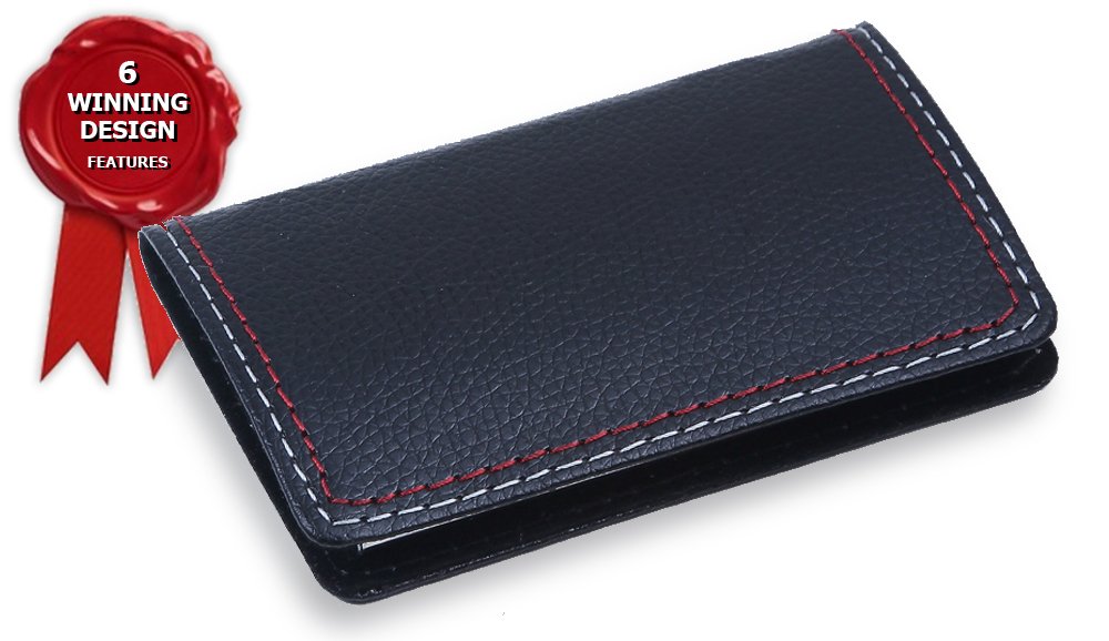 Amazon.com : Professional Black Leather Business Name Card Case ... Amazon.com : Professional Black Leather Business Name Card Case ...