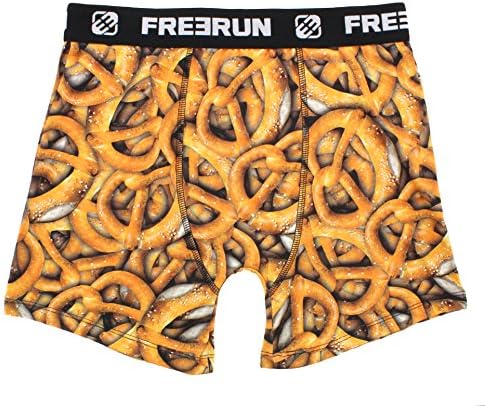 Freegun Freerun Fun Graphic Boxers (Medium, Soft Pretzels)