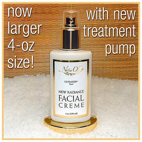 NaturOli New Radiance Facial Creme - 4.0 oz. A genuine 100% all natural botanical facial cream. Very nourishing. Extremely popular. Highly Effective!