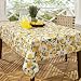 Lemon Tree Printed Fabric Tablecloth, 70-Inch RD