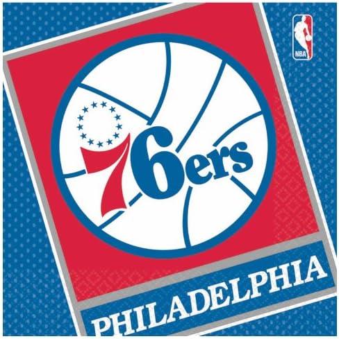 Philadelphia 76ers Basketball - Lunch Napkins Party Accessory