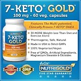 7-Keto DHEA, 100mg, 60 VegCaps