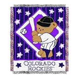 Colorado Rockies Woven Jacquard Baby Throw