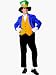 Search : Alice in Wonderland The Mad Hatter Adult Halloween Costume Size 44-46 Large