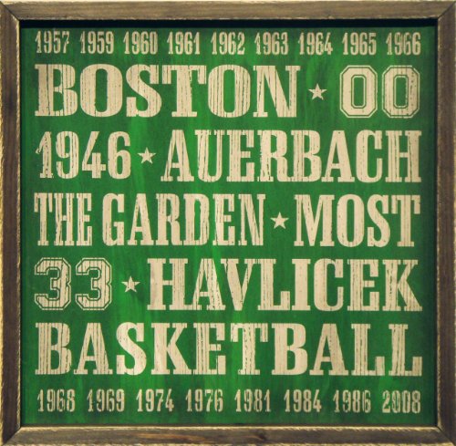 Vintage 18"X18" Boston Celtics Sign