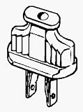 Plugs & Connectors: Cooper Wiring Devices 1912W-Box Enclosed Flat Handle Plug 15 Amp - White