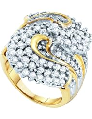 2.0CTW DIAMOND CLUSTER RING