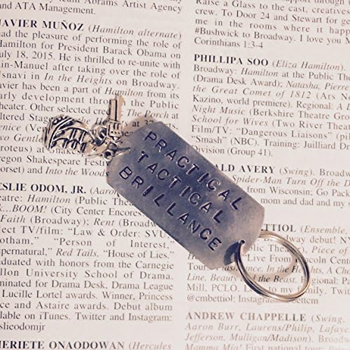 HAMILTON Broadway GUNS &amp; SHIPS Lyrics Keychain