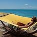 Jumbo Caribbean Hammock - 55 INCH - Soft-Spun Polyester (Yellow)