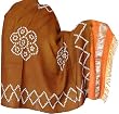 Evening Shawl Tie & Dye Print Wool Accessory 80 x 35 inches