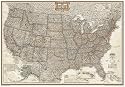 Executive United States Wall Map- laminated