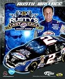 Rusty Wallace last call collage- car, number, driver and signature 11x14