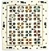 C Patchwork Theme Bear Paws Quilt Queen 85x 95
