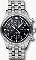 IWC Classic Pilot Chrono Automatic Steel Mens Watch 3717-04