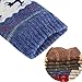 HSELL Women Wool Socks Christmas Deer Pattern Winter Warm Fuzzy Socks 4 Packs