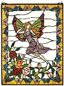 The Butterfly Fairy Stained Glass Window