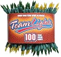 TeamLights Green and Yellow Decorative Light String in Sports Package