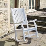 Garden or Kitchen Furniture: Vermont Traditional Classic White Painted Rocking Chair