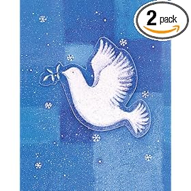 The Gift Wrap Company Boxed Christmas Cards, Dove of Peace, 20-Count Box (Pack of 2)